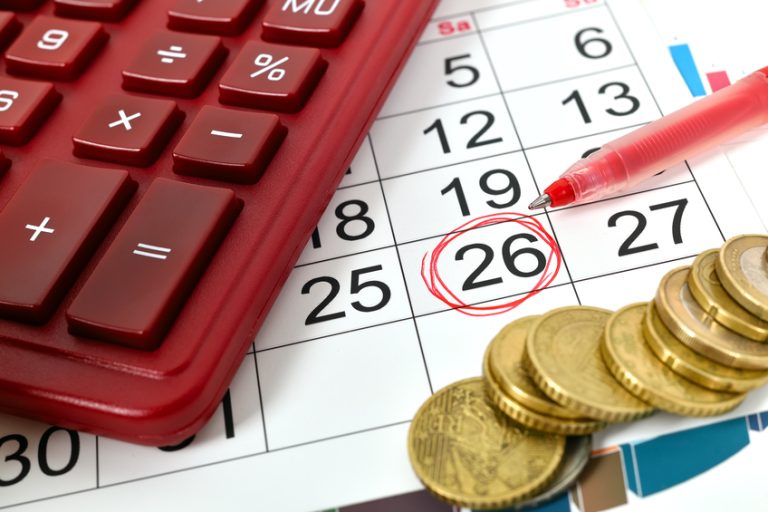 Mark on calendar at 26