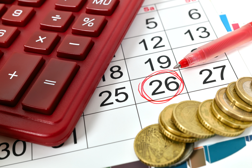 Mark on calendar at 26